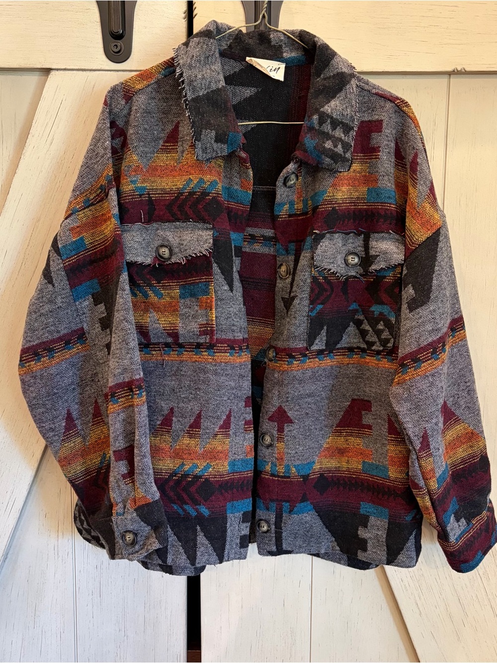 New In Aztec Southwest Shacket Jacket Size Medium - Picture 1 of 6
